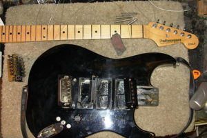 Warren DeMartini's Black Corsair repaired by Performance Guitar (12)